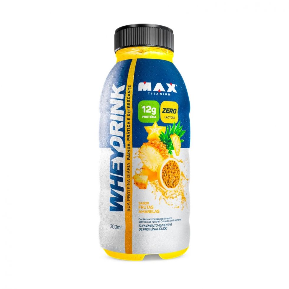 Whey Drink Garrafa 300ml - Max Titanium