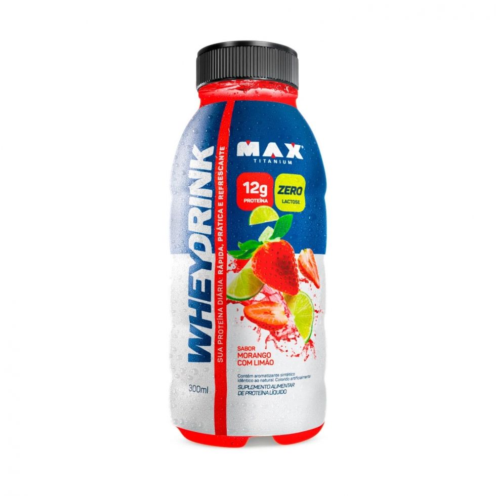 Whey Drink Garrafa 300ml - Max Titanium