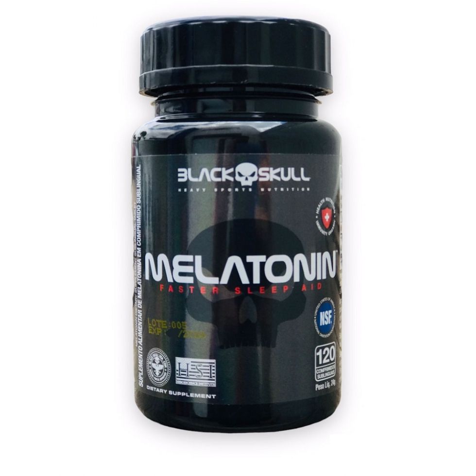 Melatonin Sublingual (120 comp) - Black Skull