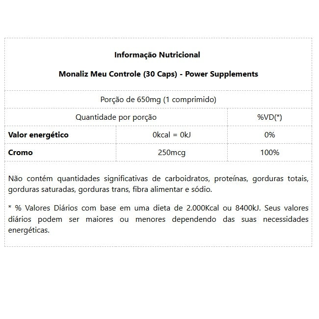 Monaliz Meu Controle (30 caps) - Sanibras