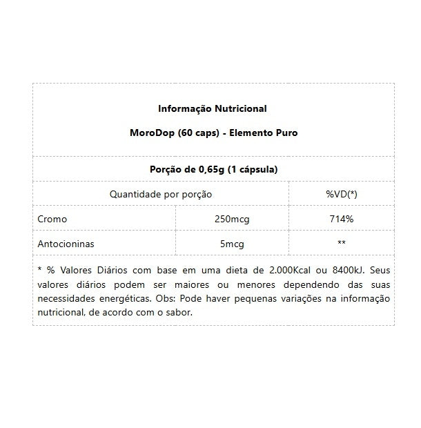 MoroDop (60 caps) - Elemento Puro