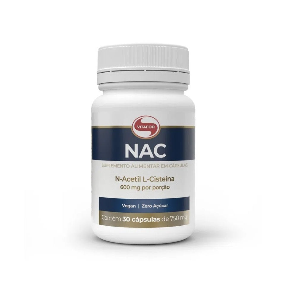 NAC N-Acetil L-Cisteína 600mg (30 caps) - VitaFor