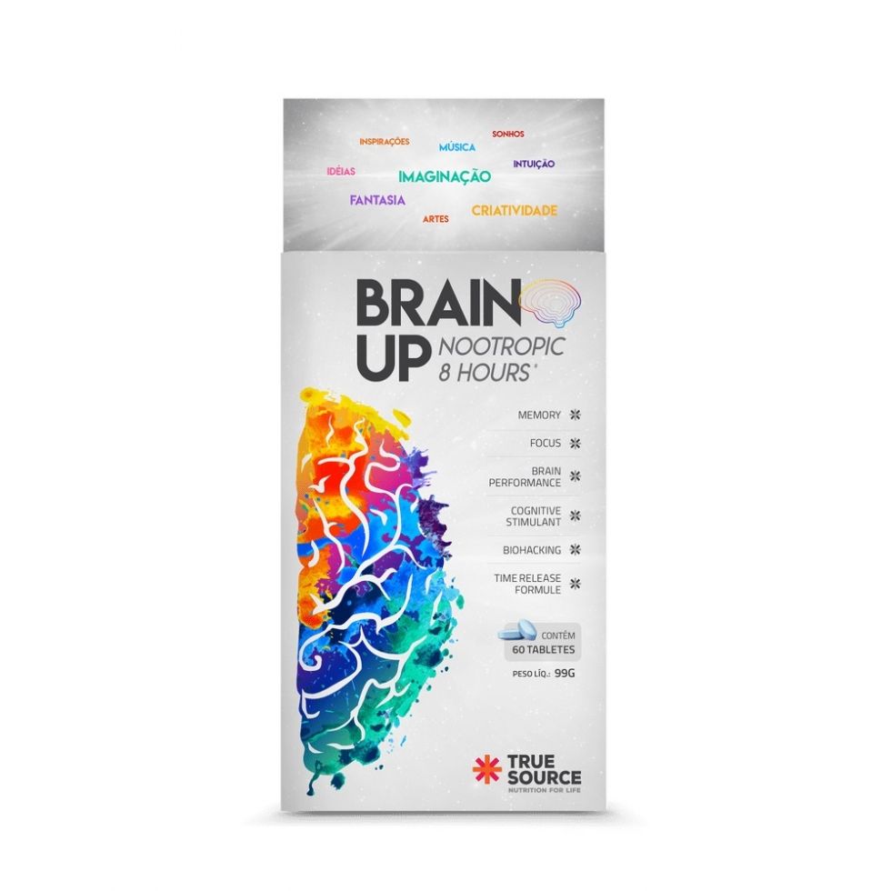 Brain Up 8 Hours Nootrópico (60 tabs) - True Source