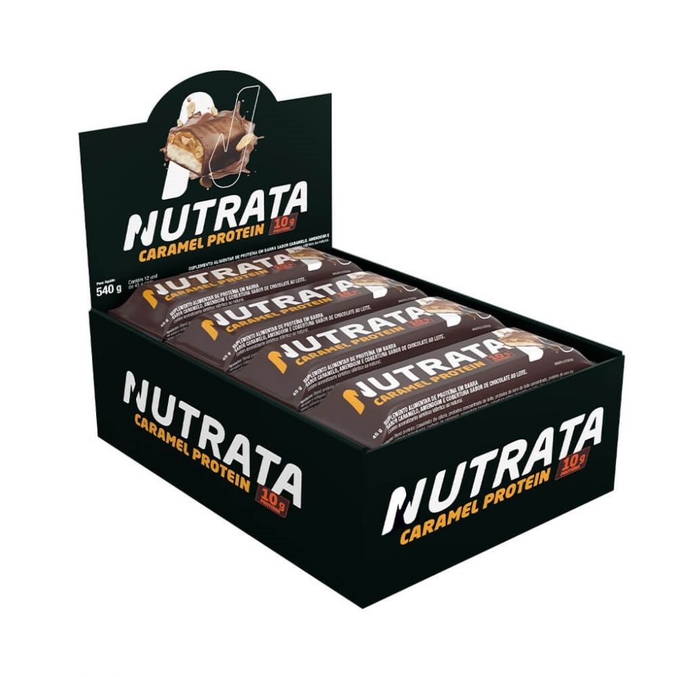 Nutrata Caramel Protein Display (12 unid. 45g) - Nutrata