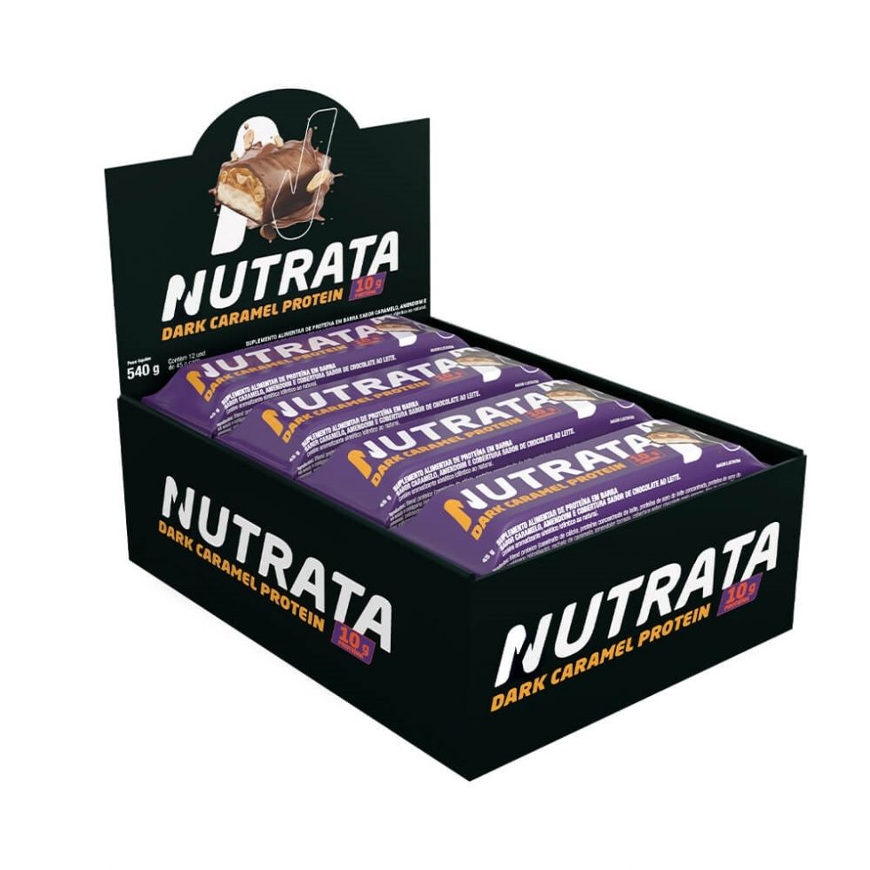 Nutrata Caramel Protein Display (12 unid. 45g) - Nutrata