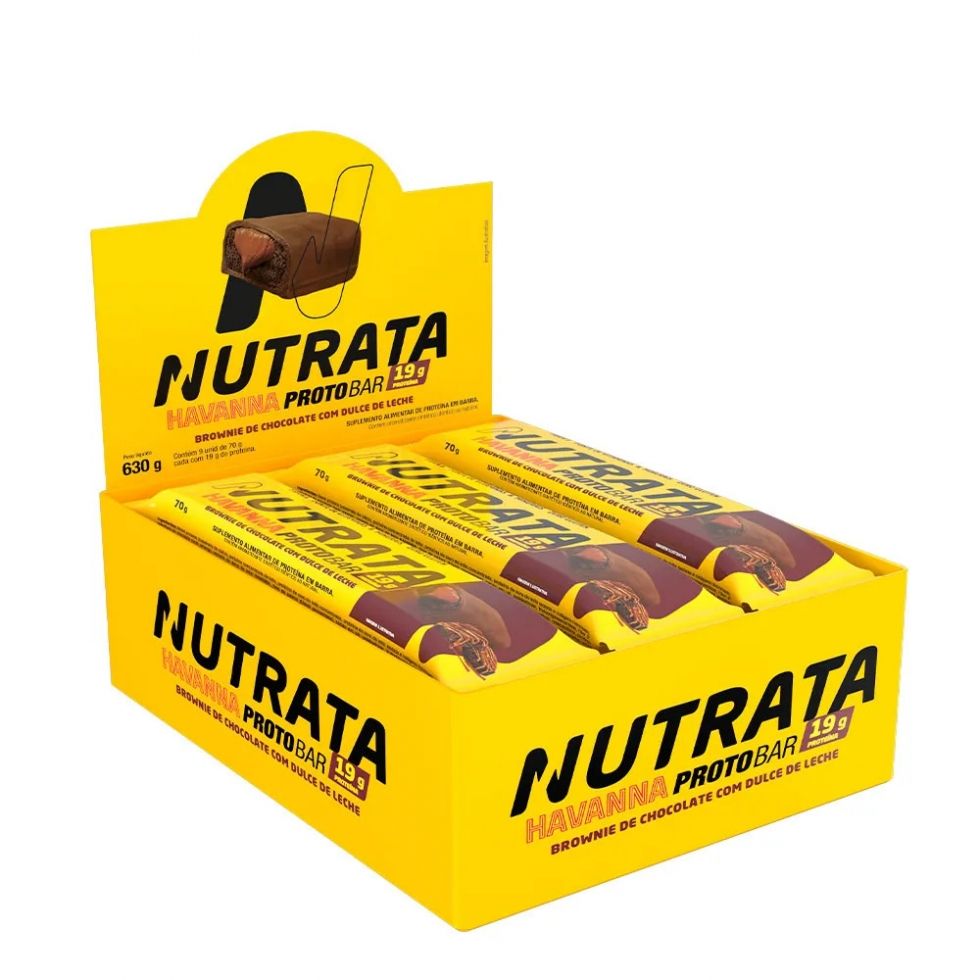 ProtoBar Havanna Display 9 Unidades (630g) - Nutrata