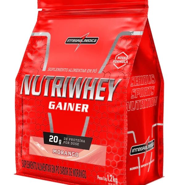 Embalagem de 1,2 kg do Nutri Whey Gainer da Integralmédica