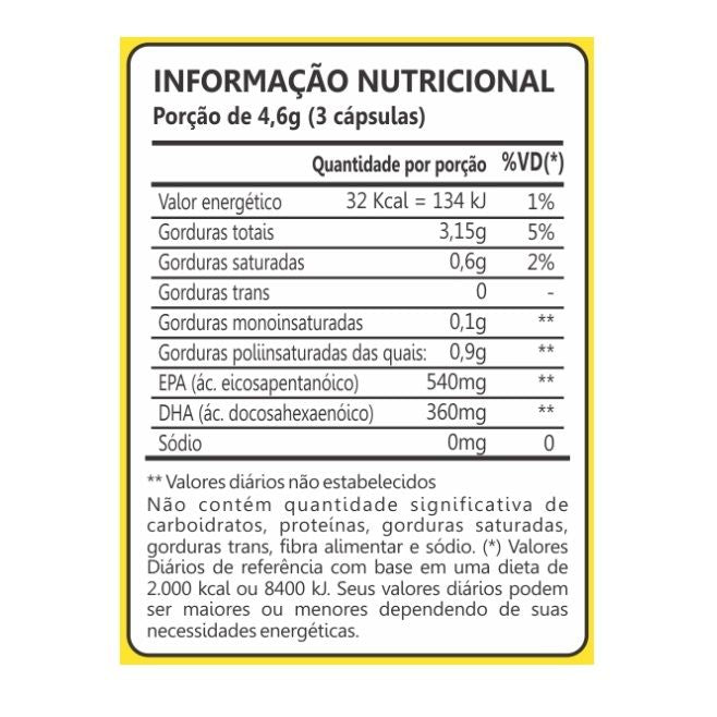 Ômega 3 1000mg (120 caps) - MaxiNutri