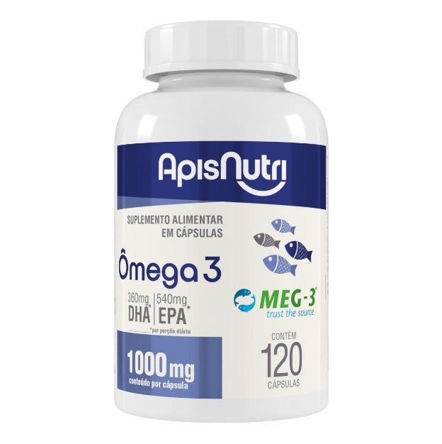 Ômega 3 1000mg (120 caps) - Apisnutri