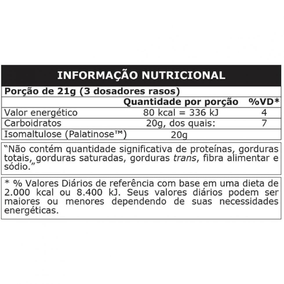 Embalagem de Palatinose 300 g da Probiótica sobre fundo claro