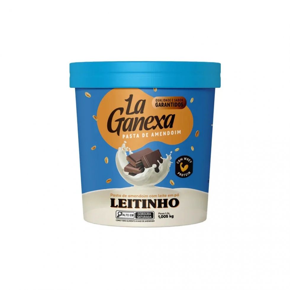 Pasta de Amendoim Integral Gourmet (1,05kg) - La Ganexa