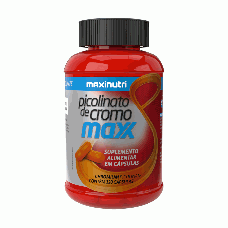 Picolinato de Cromo 100% IDR (120 caps) - MaxiNutri