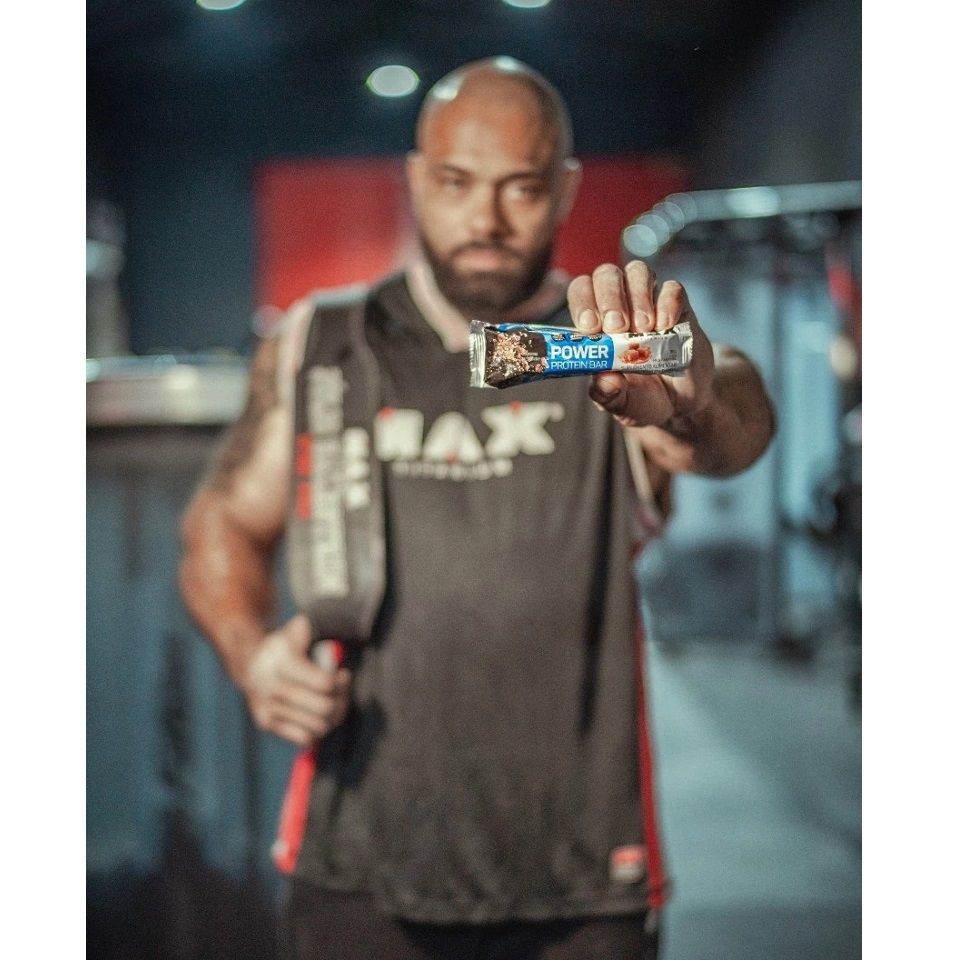 Power Protein Bar Caixa com 8 Unidades (720g) - Max Titanium
