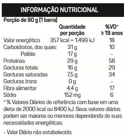 Power Protein Bar Caixa com 8 Unidades (720g) - Max Titanium