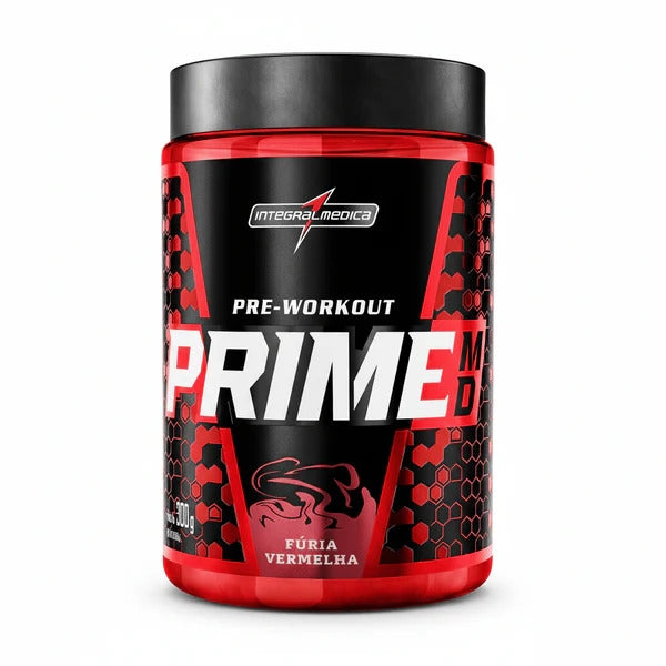 Pote de 300 g do Pré-Treino Prime MD da Integralmédica