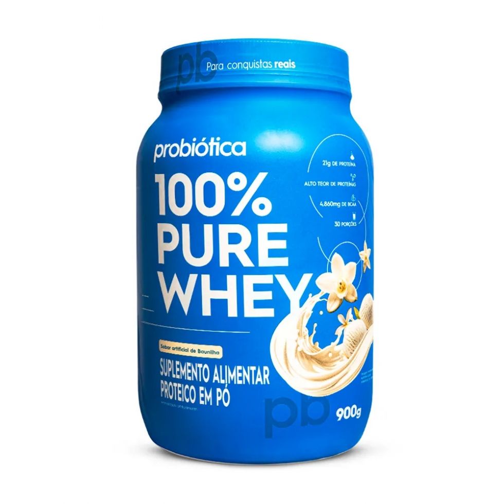 100% Pure Whey 900g - Probiótica