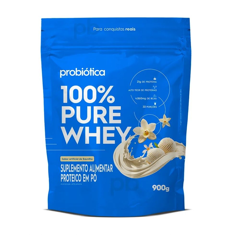 100% Pure Whey Refil 900g - Probiótica