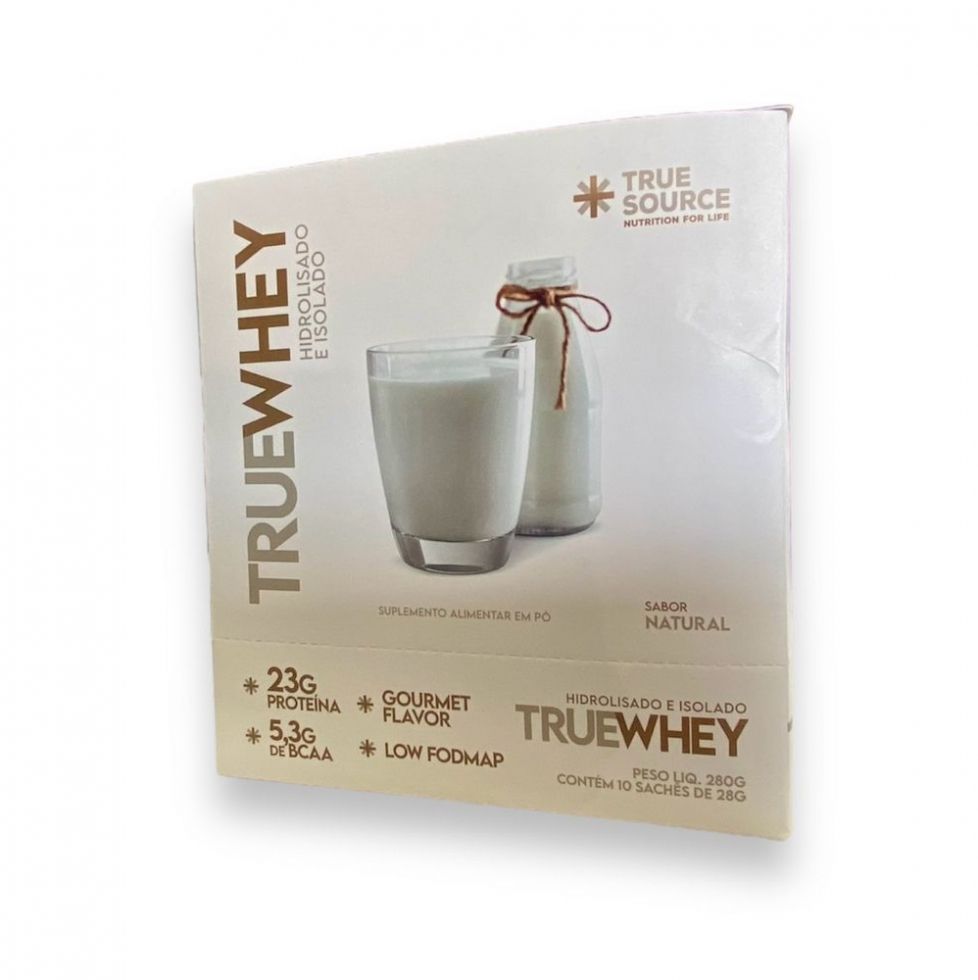 True Whey Display 320g (10 Sachês de 32g) - Hidrolisado e Isolado - True Source