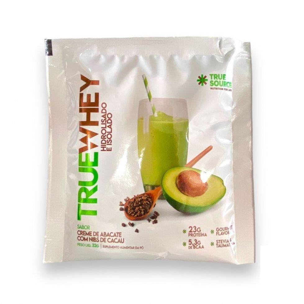 True Whey Display 320g (10 Sachês de 32g) - Hidrolisado e Isolado - True Source