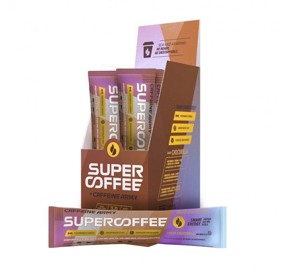 SuperCoffee 3.0 To Go Display (14 sachês de 10g) - Caffeine Army