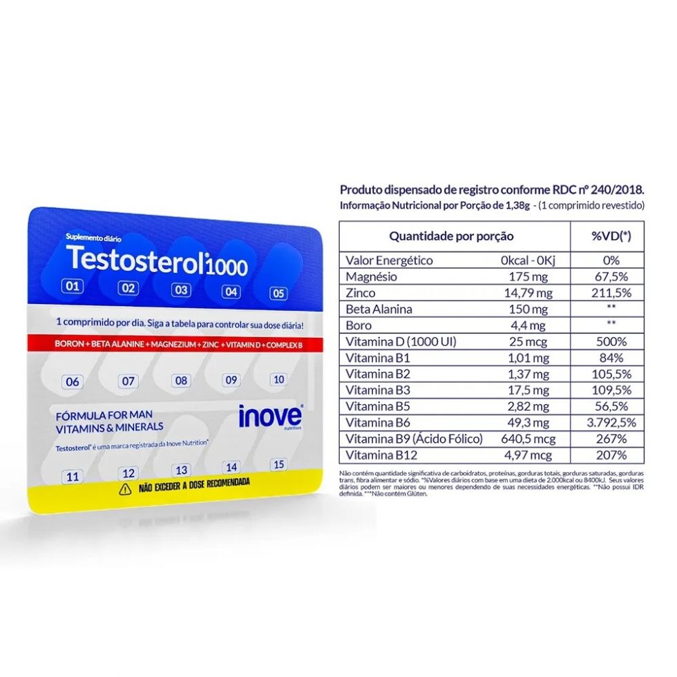 Testosterol 1000 (30 caps) - Inove Nutrition
