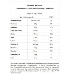 Colágeno Verisol c/ Ácido Hialurônico (200g) - Body Action