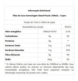 Óleo de Coco Extravirgem Stand Pouch (100ml) - Copra