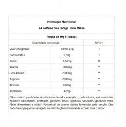 C4 Caffeine Free (220g) - New Millen