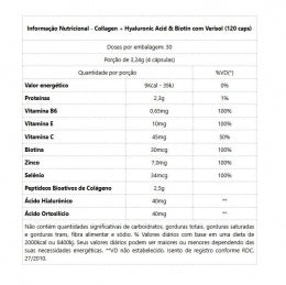 Collagen + Hyaluronic Acid & Biotin com Verisol (120 caps) - Belissima Beauty Care Nutrition