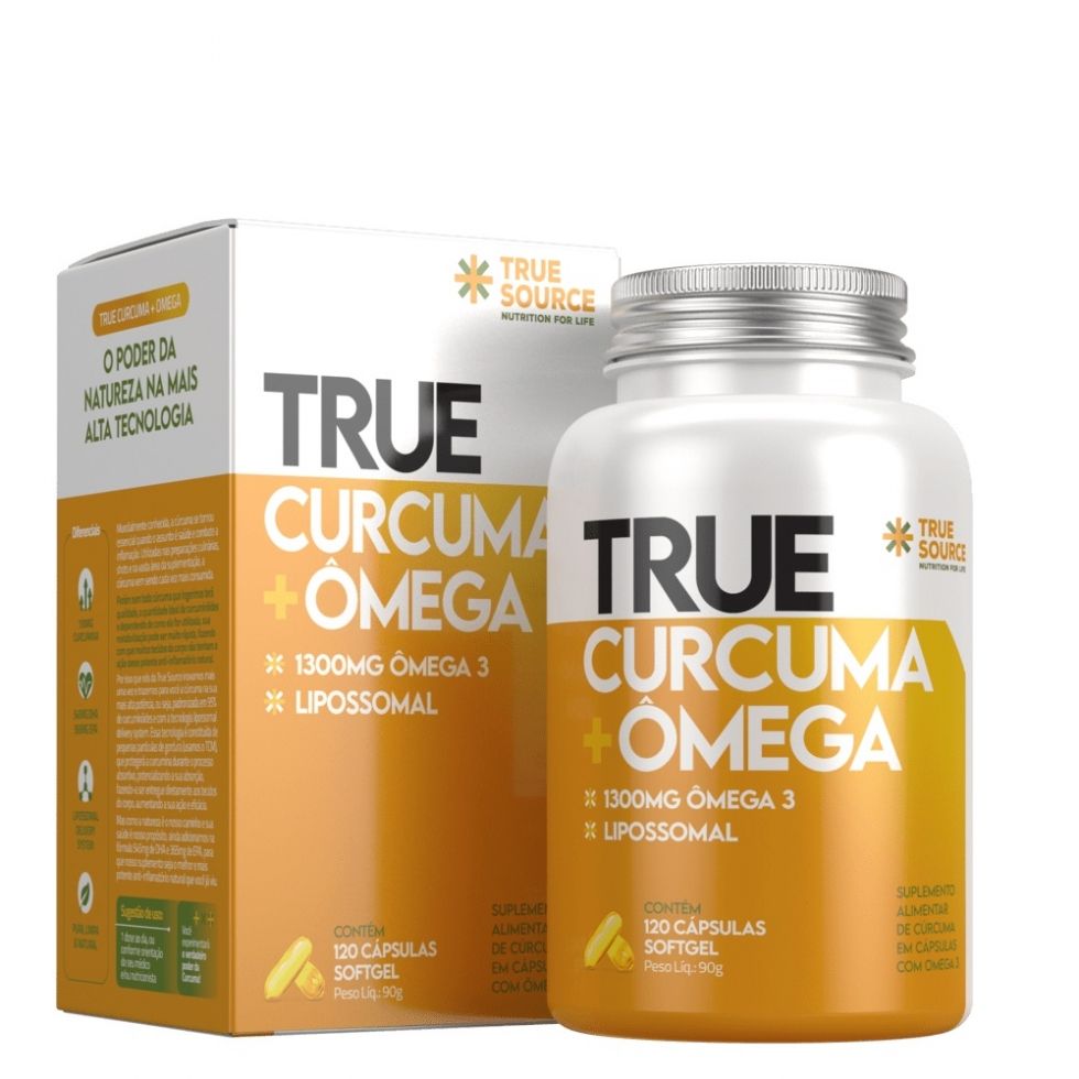 True Curcuma + Ômega (120 softgels) - True Source
