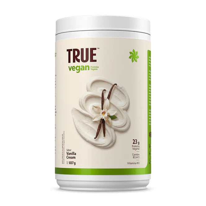 Pote de 837 g da proteína vegetal True Vegan da True Source