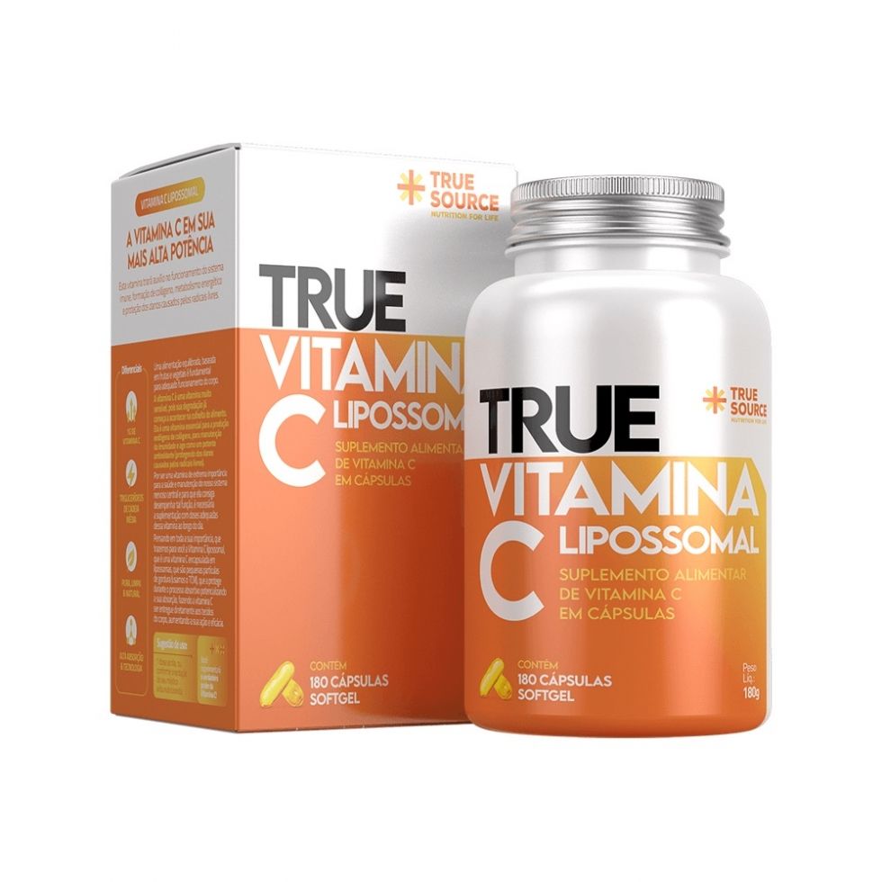 Vitamina C - True Lipossomal (180 caps) - True Source