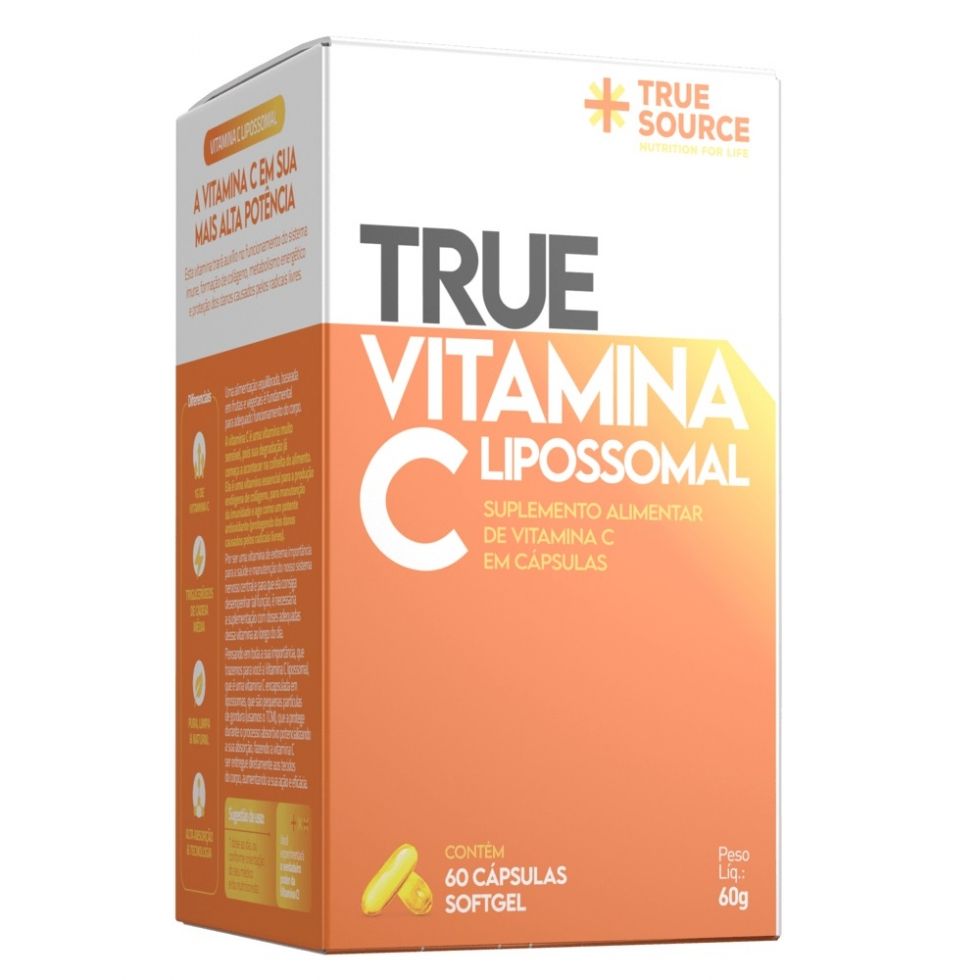 True Vitamina C Lipossomal (60 softgels) - True Source