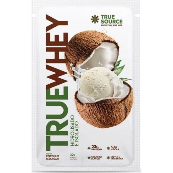 True Whey Display 320g (10 Sachês de 32g) - Hidrolisado e Isolado - True Source