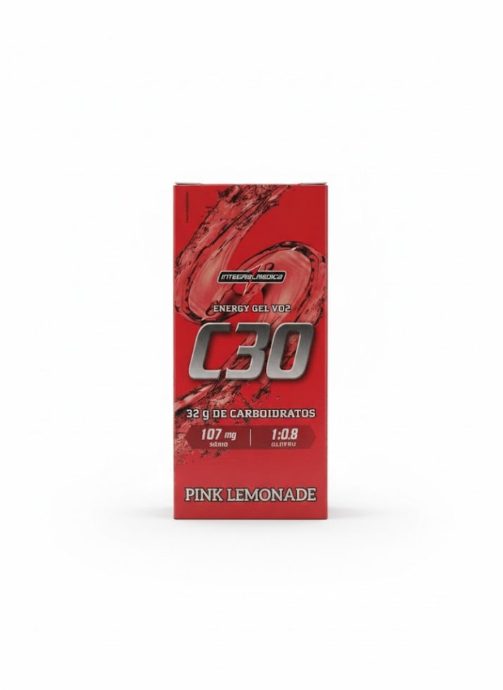 Caixa com 10 sachês de Vo2 Energy Gel C30 45 g da Integralmédica