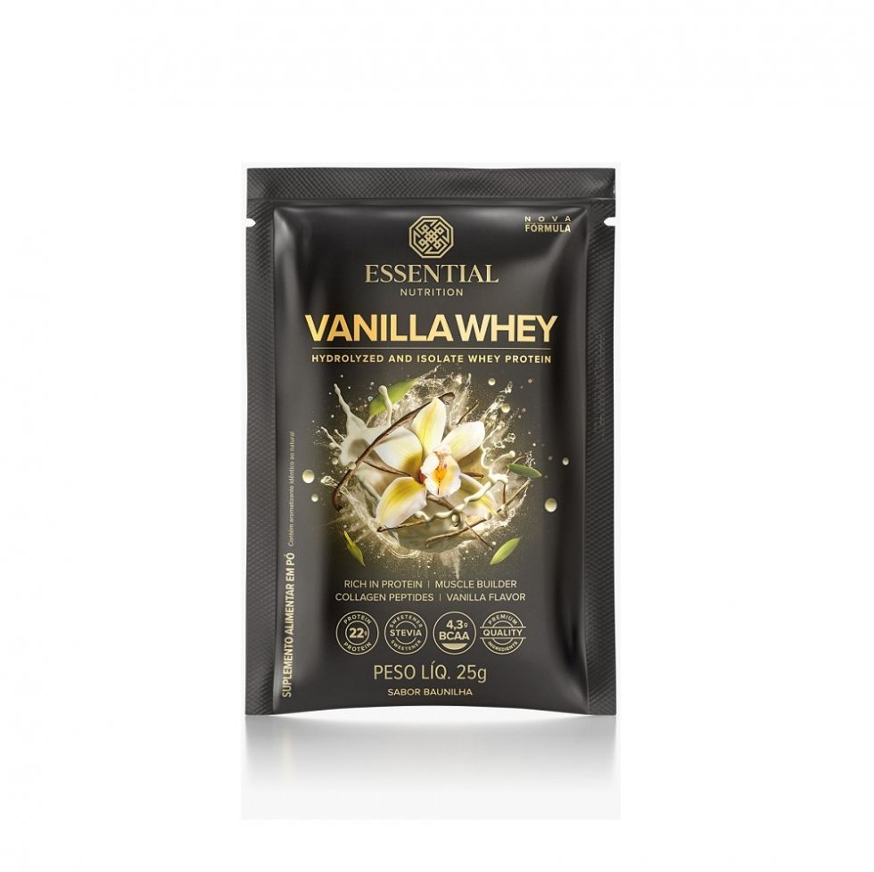 Vanilla Whey Sachê (25g) - Essential Nutrition