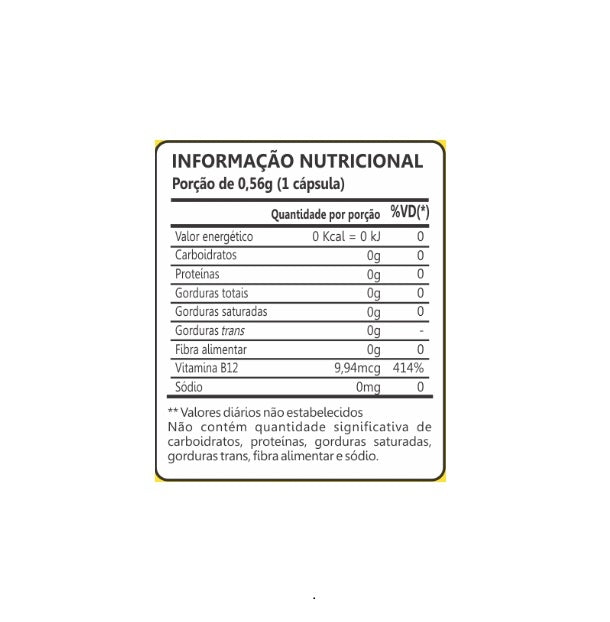 Vitamina B12 (60 caps) - MaxiNutri