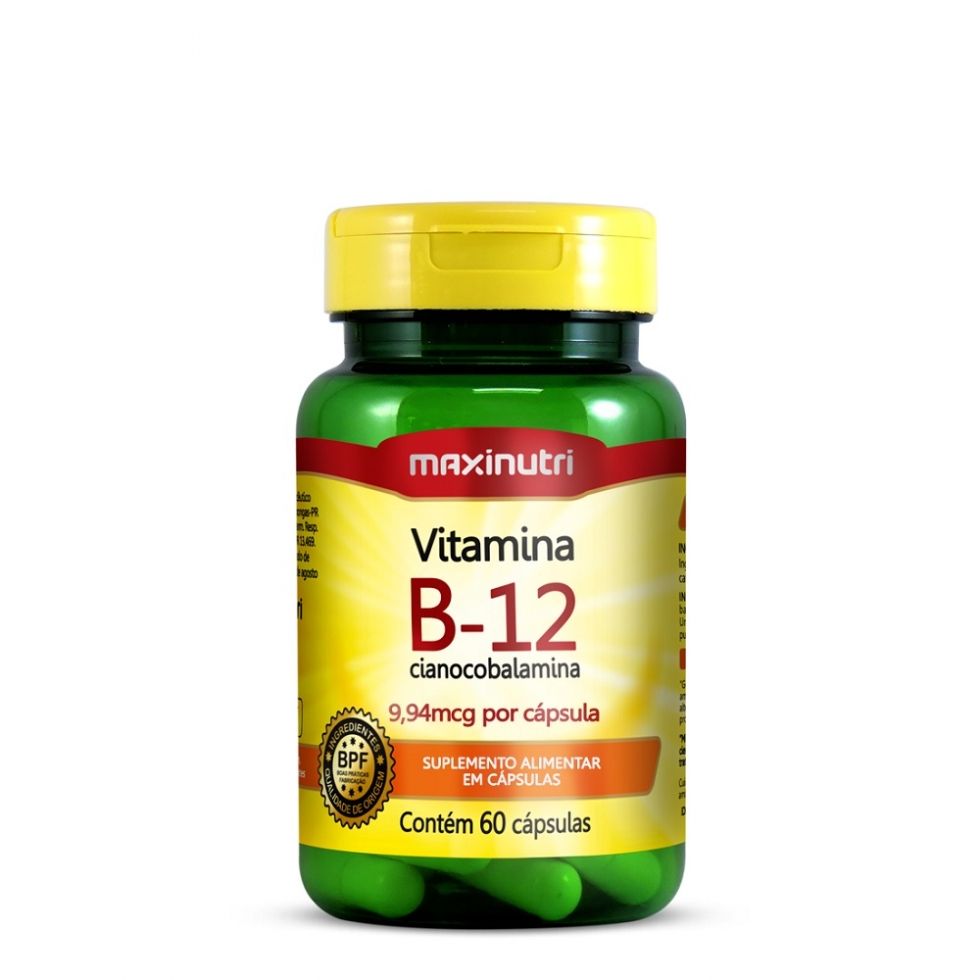 Vitamina B12 (60 caps) - MaxiNutri