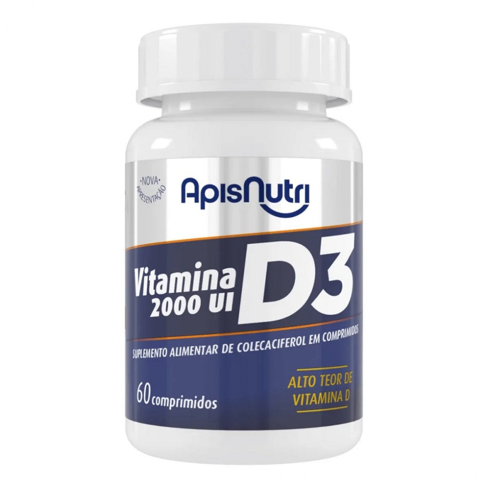Vitamina D3 2000UI (60 comp) - Apisnutri