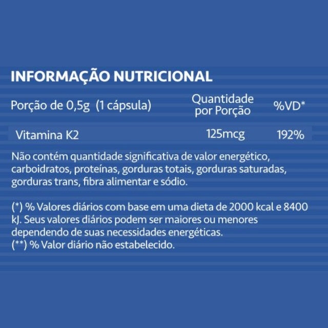 Vitamina K2 (60 caps) - MaxiNutri