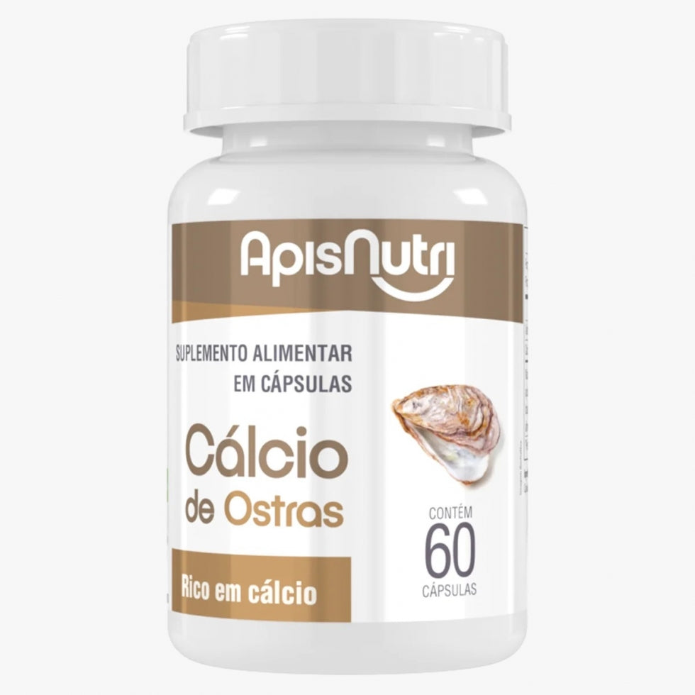 Cálcio de Ostras 400mg (60 caps) - Apisnutri