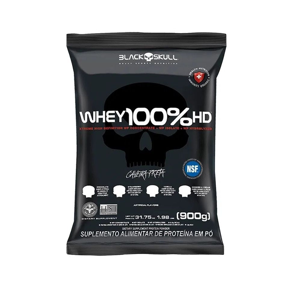 Whey 100% HD Refil (900g) - Black Skull