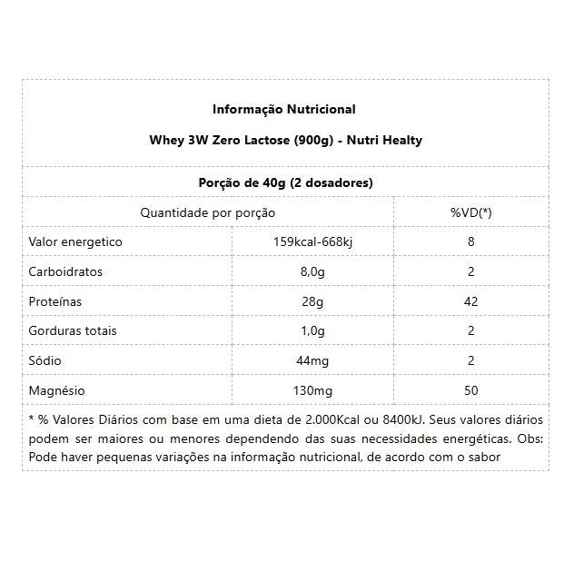 Whey 3W Zero Lactose (900g) - XCharge