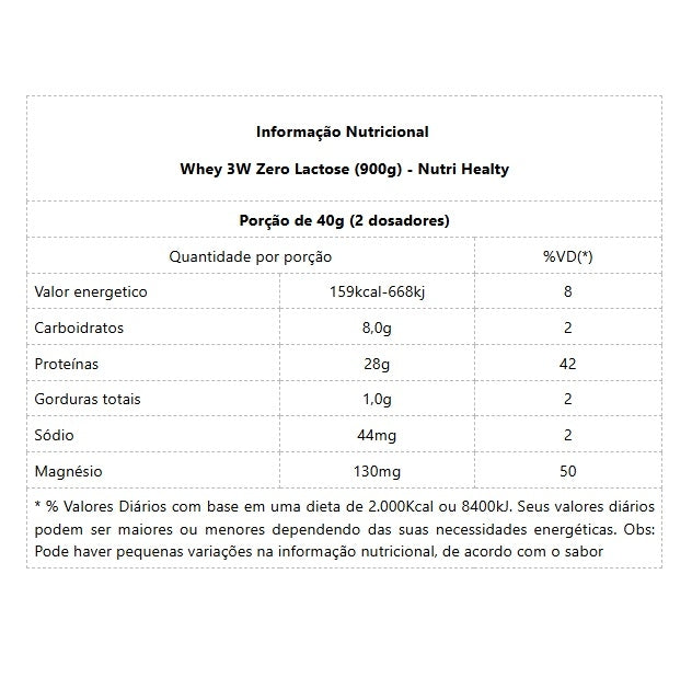 Whey 3W Zero Lactose (900g) - XCharge