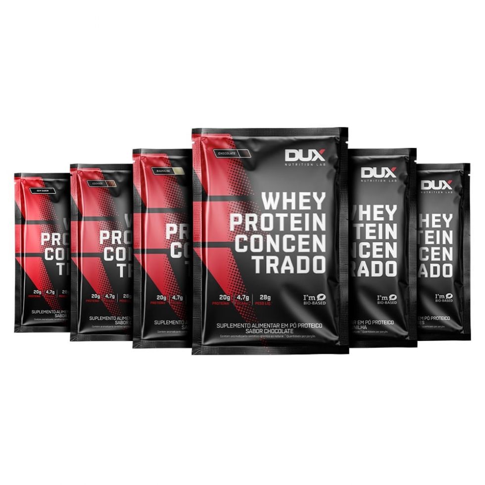 Whey Protein Concentrado 30g 10 sachês - Dux Nutrition
