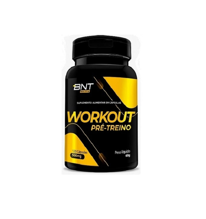 Workout Pré-Treino c/ Mix Energético 500mg (120caps) - BioNutrir