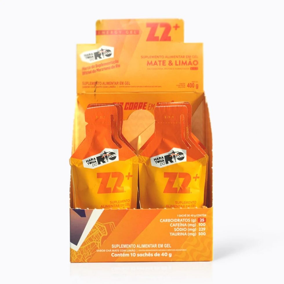 Display com 10 sachês de 40 g do Energy Gel Z2+