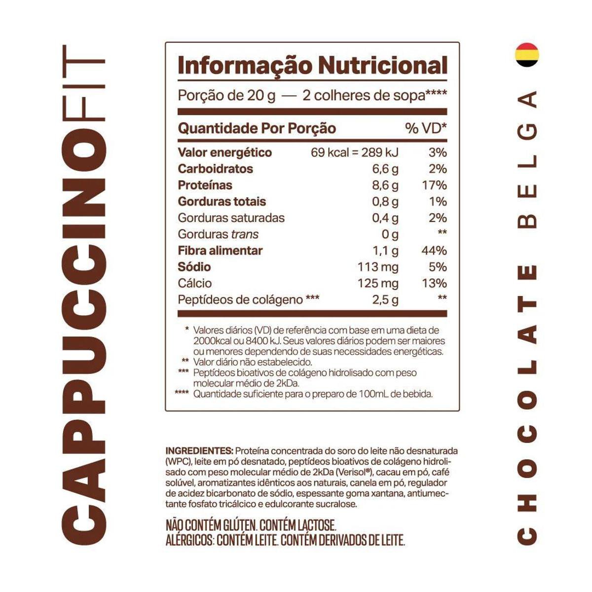 Cappuccino Fit com Verisol 200g - Elemento Puro