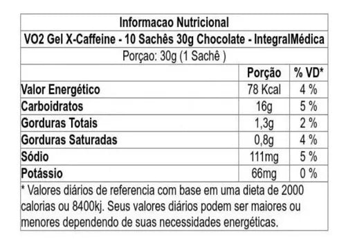 VO2 Gel X-Caffeine 30g - Integralmedica