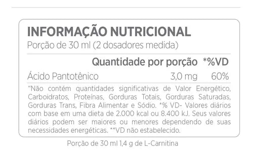 L-Carnitine 1400 Pro Séries 480 ml - Atlhetica Nutrition